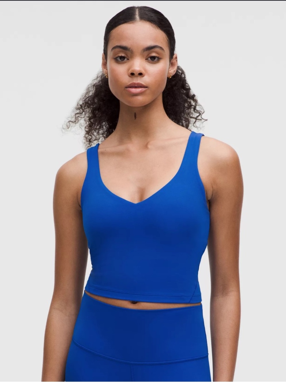 Lululemon Align Tank Top Bra Size 4 Galactic Cobalt Blue / Psychic Blue EUC Nulu